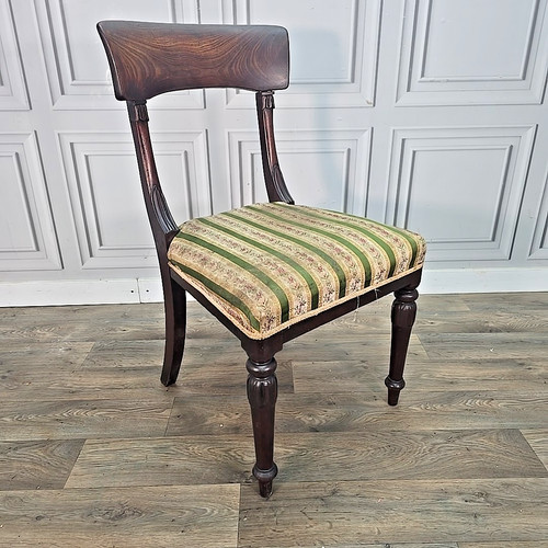 Antique mahogany side chair - mahogany,