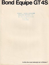 Bond equipe gt4s brochure - bond,