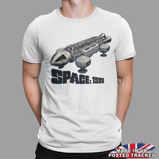 SPACE 1999 T-SHIRT EAGLE RETRO TV SHOW FILM MOONBASE 80S SPACESHIP GEEK NERD 