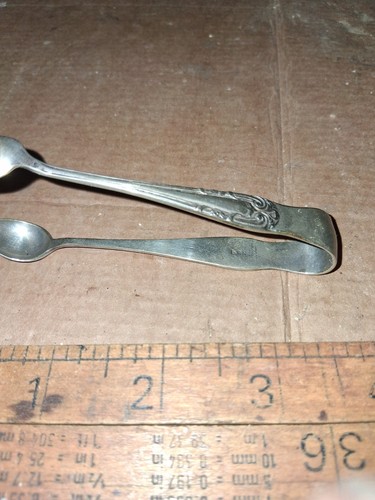 Victorian epns sugar tongs - epns,