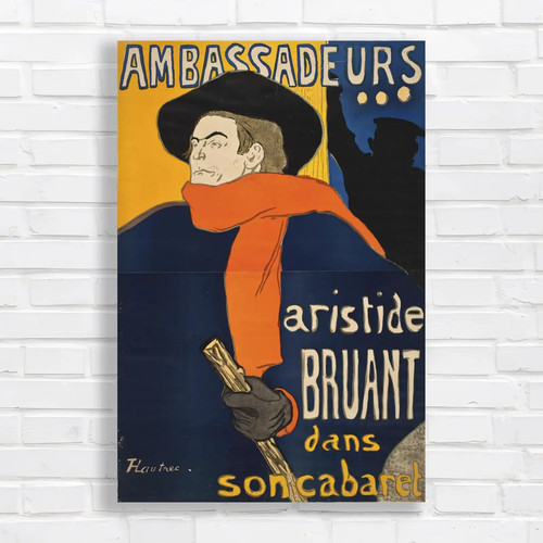 Vintage french cabaret - french, canvas