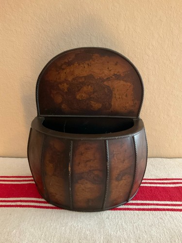 Rustic brown resin barrel - rustic,