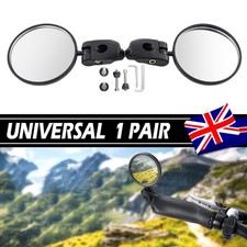 Bicycle Bar End Mirror 360° Rotating Rearview Mountain Bike Rear View Mirror 2x