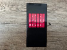 Original Linn Sondek LP12 Manual