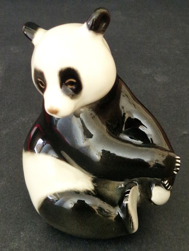 Lomonosov panda figurine - lomonosov,