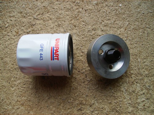 Oil filter spin conversion - oil, spin-on