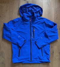 Tenn Men’s Cycling Jacket - Waterproof - Blue - Large - Mud Skirt - Hood