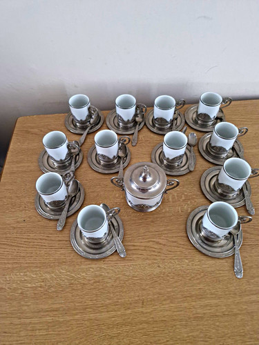 Espresso cups saucers - 12,