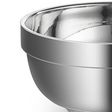 Double Layer Metal Bowl Large Capacity Round Bowl Multiple Purpose Mixing Bowl