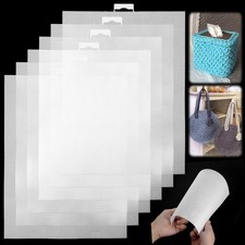 6 PCS Plastic Canvas Sheets, 14 Ct Mesh Fabric 11x8.26 inches