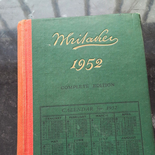 Antique whitaker almanack - antique, whitaker’s