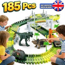 185 PCS Dinosaur Race Track