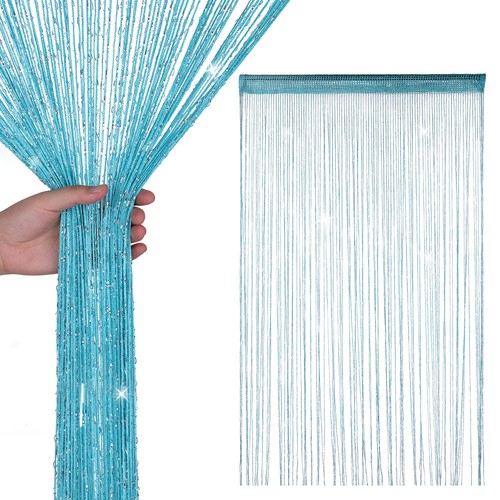 String curtain panels door - curtain,