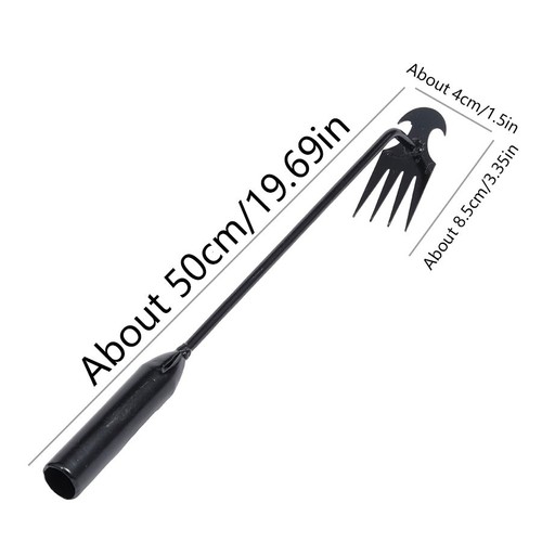 Weed puller tool with long - puller,