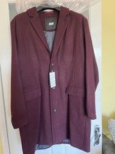 Jacamo I Burgundy Crombie Coat