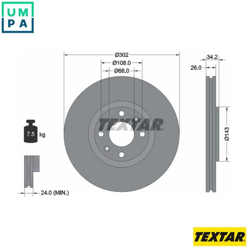 Brake disc 92168503 for - disc,