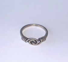 925 Sterling Silver Saxon Twist Swirl ring Size Q Size 8