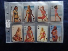 Dandy gum trade cards: Pin Up Girls 1977 (p/c inset) full set inc. 2 jokers
