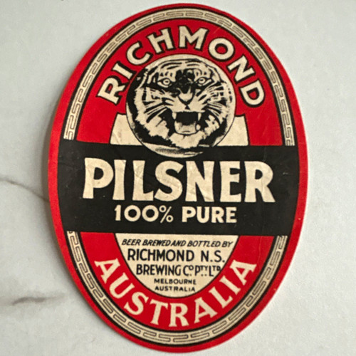 Richmond pilsner vintage beer - vintage,