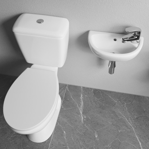 Complete cloakroom suite - complete,