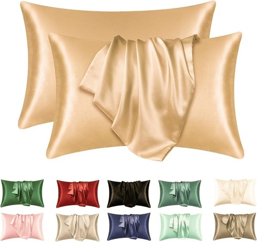 2pcs satin pillowcase - satin, for