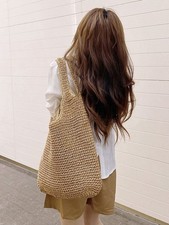 Women Woven Straw Shoulder Bag