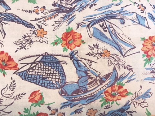 Vintage flour feedsack fabric - feedsack,