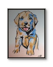 LABRADOR PUPPY 12x16 ORIGINAL