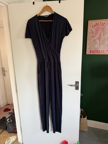 Boden stretchy navy jumpsuit - navy,