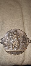 ST CHRISTOPHER SEI UNS FUHRERI CAR DASHBOARD PLAQUE.GOOD CONDITION.Germany