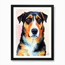 Beauceron 2 Watercolour Dog