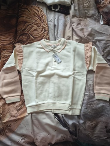 Beige and pink jumper - beige,