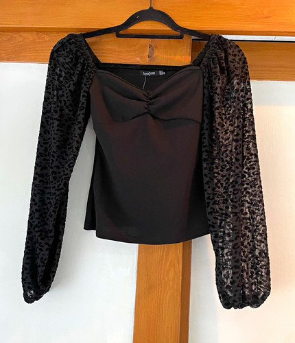 Boohoo black leopard animal - boohoo,