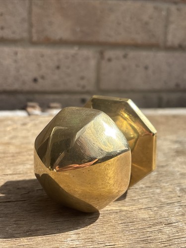 Vintage brass door - door, knob