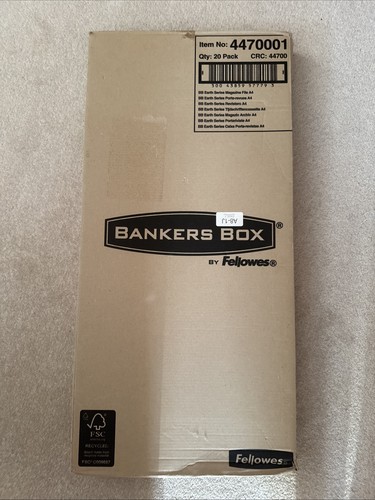Fellowes bankers box pack - bankers, 20-pack