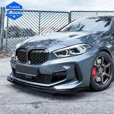 Fit BMW 1 Series F40 Gloss Black Front Splitter Spoiler Lip M Sport Performance