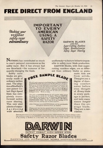 Vintage advertising print