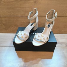 DKNY Henli Ankle Strap Ivory
