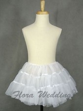 Flowergirl Child Hoopless Petticoat/Christening Communion Underskirt/Dance Tutu