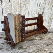Vintage Woden Book Trough Book Rack