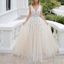 V Neck Wedding Dresses
