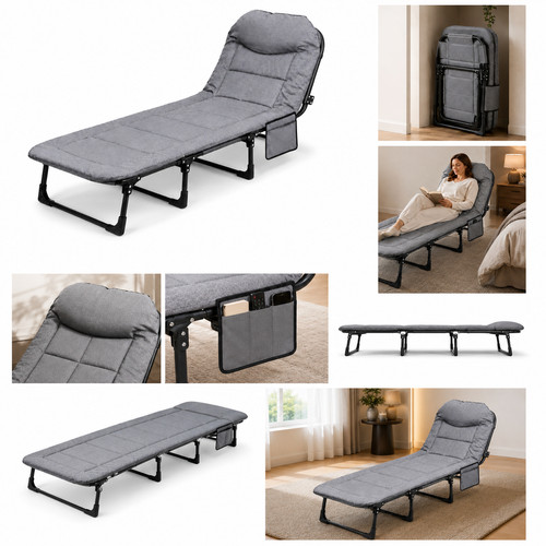 Foldable reclining guest bed - reclining,