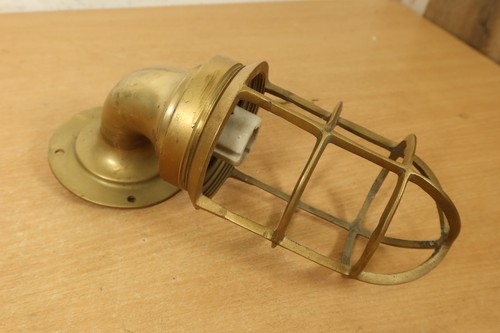 Vintage solid brass - solid, caged