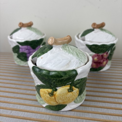Vintage preserve jars - jars, grape