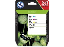 HP 364 x 4 Genuine Colour Ink Cartridges Black Cyan Yellow Magenta 