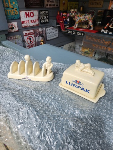 Lurpak butter dish and - dish,