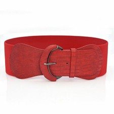 Women Wide Elastic Belt Ladies
