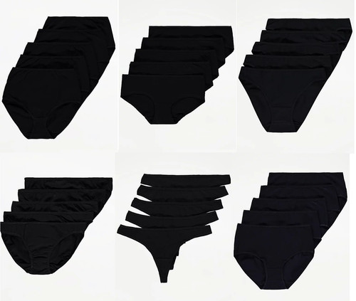 Pack women black knickers - 5,