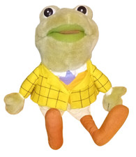 Wind in the Willows MR TOAD Plush Toy with Music Box - Vintage 1990s Soft Toys.