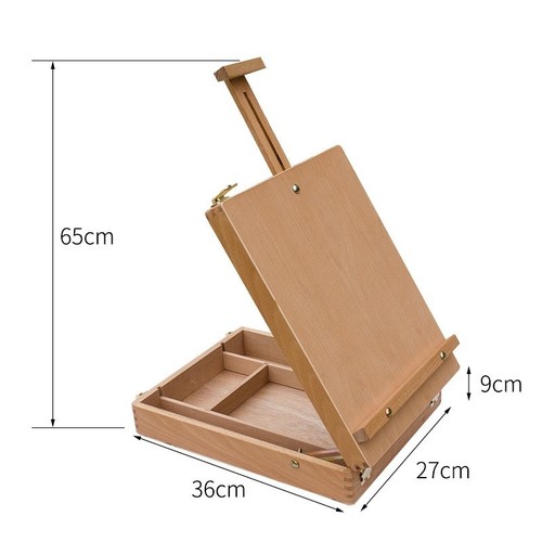Portable wooden desk - wooden,